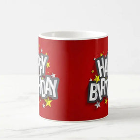 Happy Birthday Red Ceramic Mug
