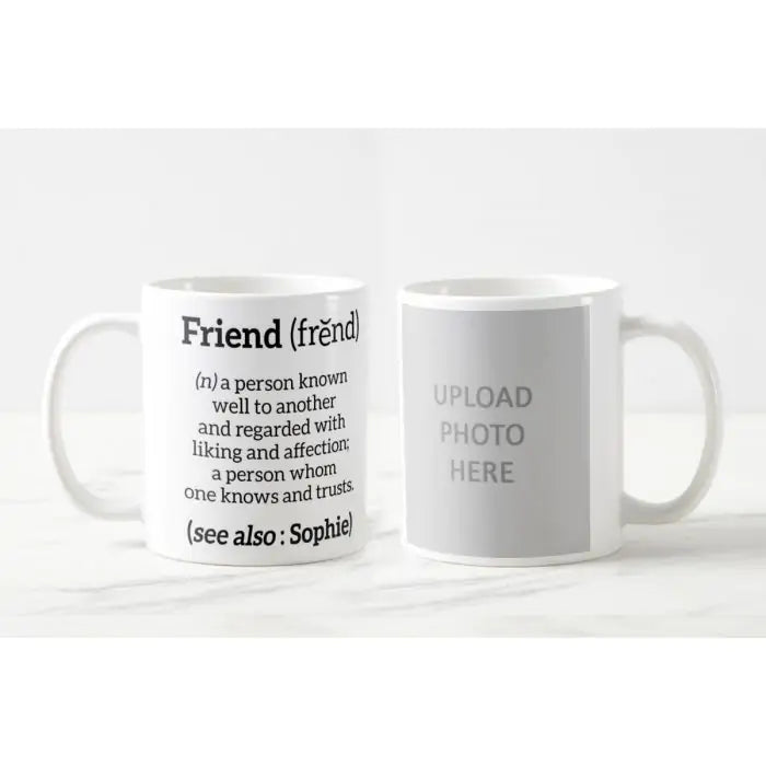 Personalised Define Friend Mug