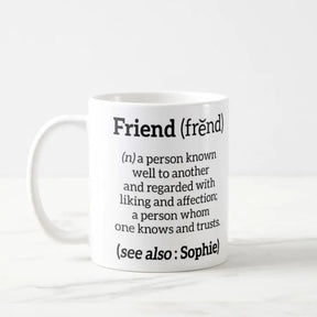 Personalised Define Friend Mug