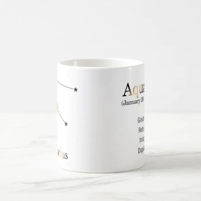 Zodiac Constellation Mug - Aquarius