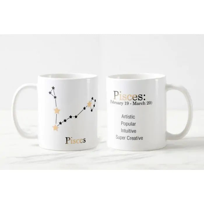 Zodiac Constellation Mug - Pisces