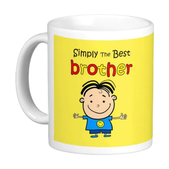 Simply The Best Bro Yellow Mug-2