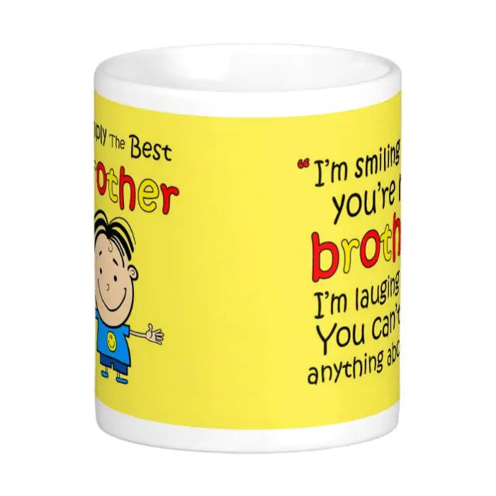 Simply The Best Bro Yellow Mug-3