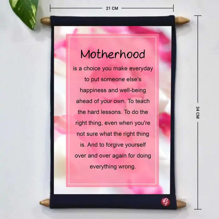 Personalized Motherhood Message Scroll | Giftcart