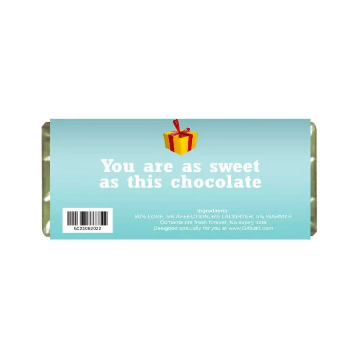 Personalised Choco Bar For Birthday Boy