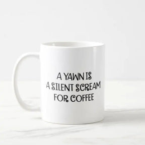 Silent Coffee Scream Coffee Mug-2