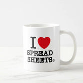 I Heart Spreadsheets Coffee Mug