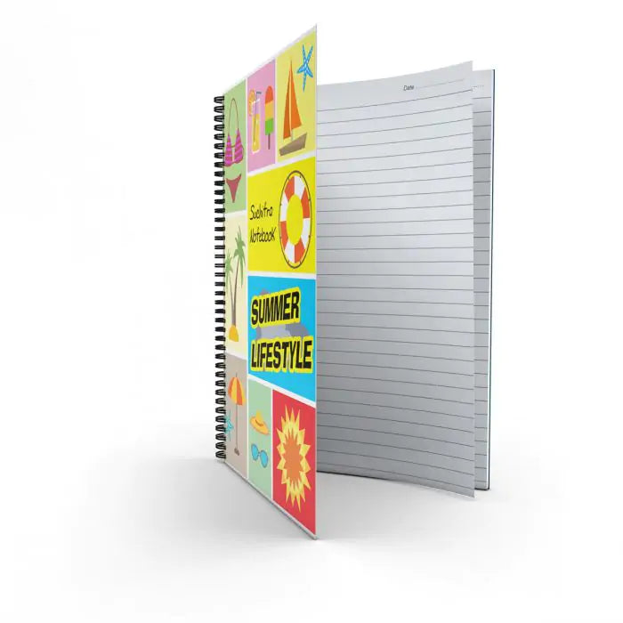 Summer Lifestyle Personalised Notebook