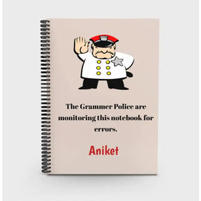 Grammer Police Personalised Notebook