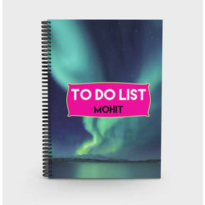 To Do List Personalised Notebook
