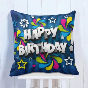 Happy Birthday Printed  Cushion