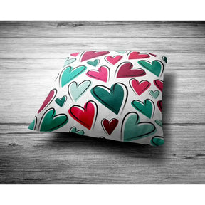 Colurful Hearts  Cushion