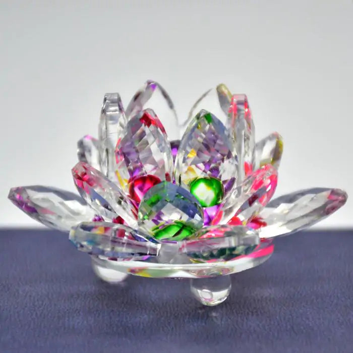 Feng Shui Coloured Crystal Lotus-2