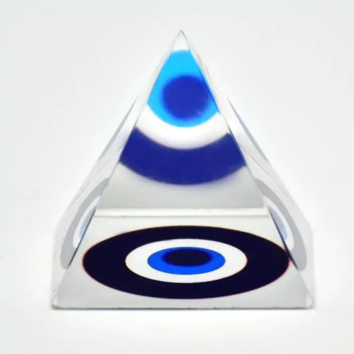 Feng Shui Evil Eye Crystal Pyramid