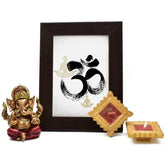 Ganesha with Om Frame Combo