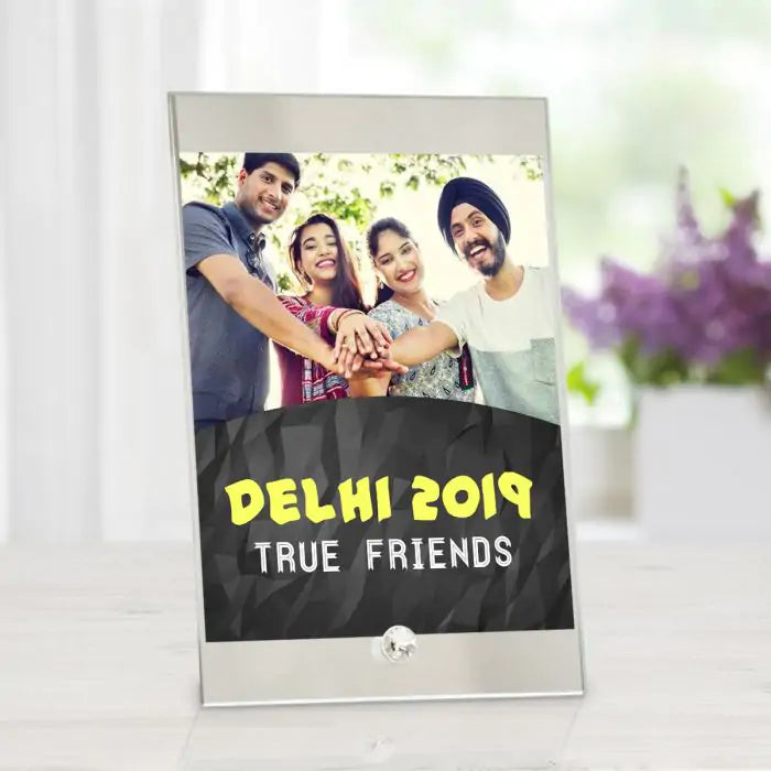Personalised True Friends Glass Frame