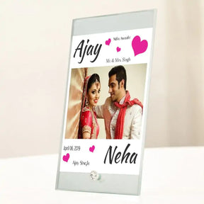 Personalised Love Couple Glass Frame