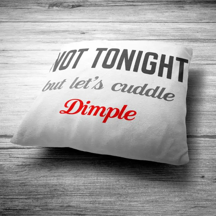 Personalised Let's Cuddle Tonight Cushion - Set of 2