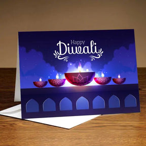 Personalised Light This Diwali With Happiness Greeting Card
