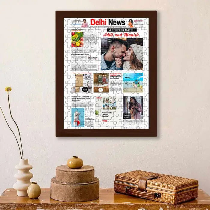 Personalised City News Custom Front Page Puzzle