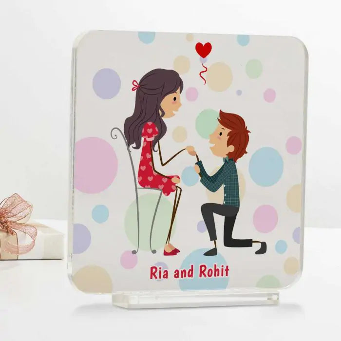 Personalised Perfect Propose Acrylic Plaque