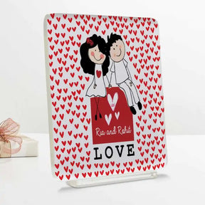 Personalised Be Mine Forever Acrylic Plaque