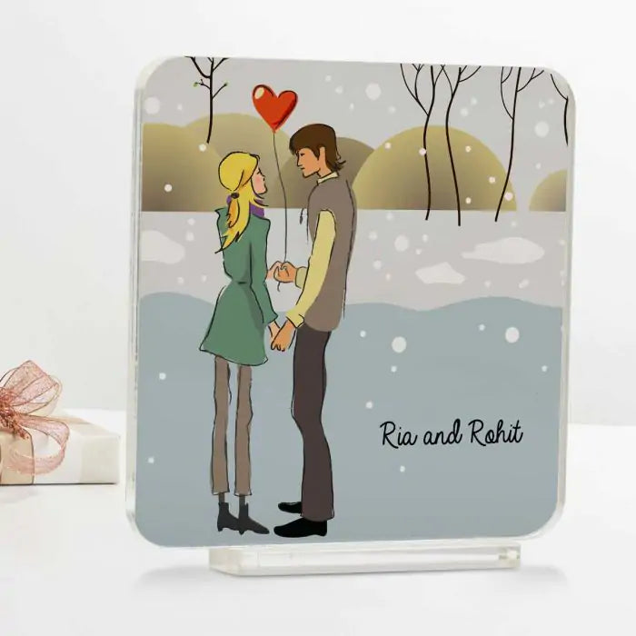 Personalised Will You Be Mine Acrylic Plaque