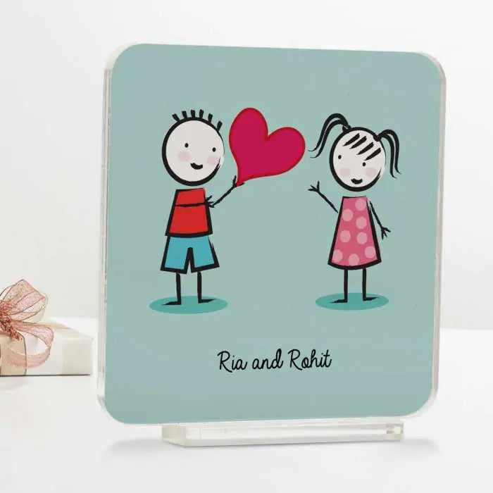 Personalised My Love Is True Acrylic Plaque