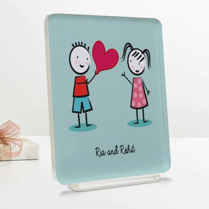 Personalised My Love Is True Acrylic Plaque