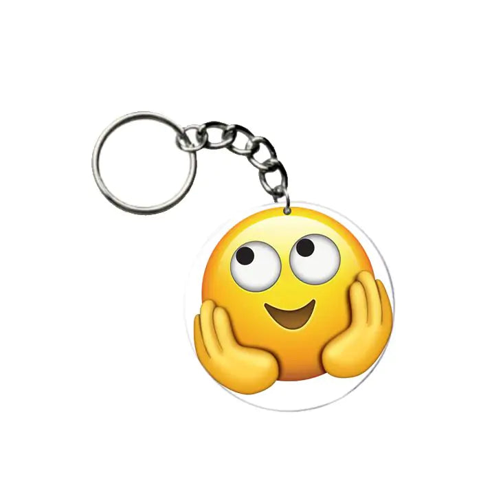 Smiling Face Emoji Keychain-1