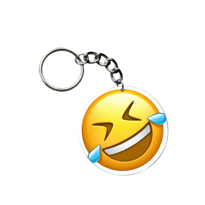 ROFL Face Emoji Keychain-1