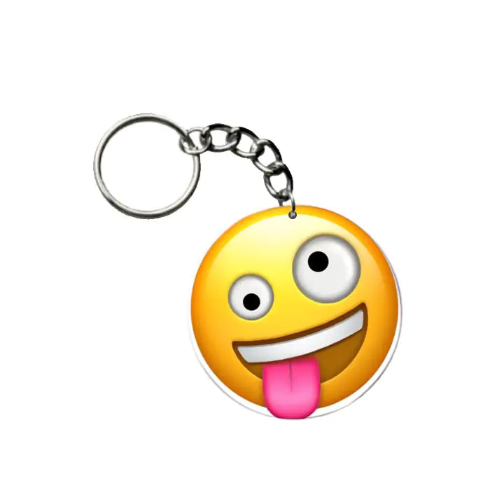 Teasing Face Emoji Keychain