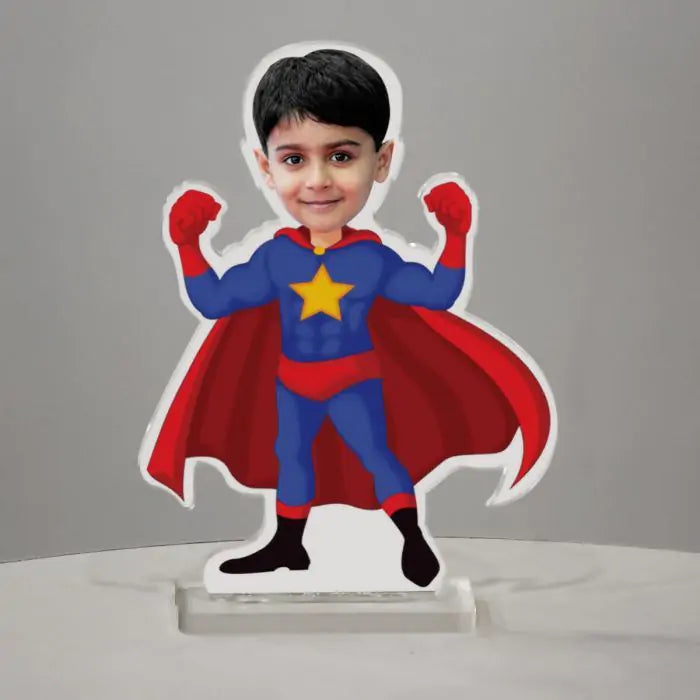 Personalised Superboy Picture Stand-1