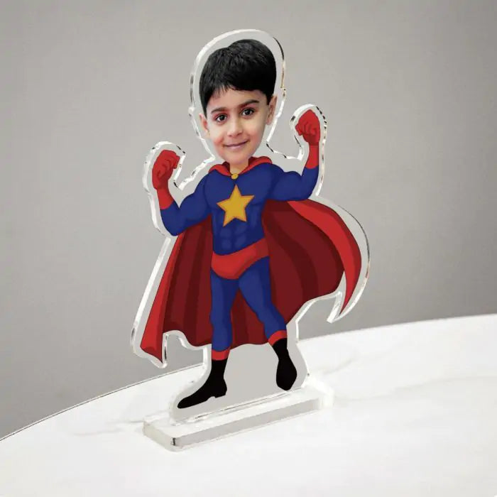 Personalised Superboy Picture Stand-2