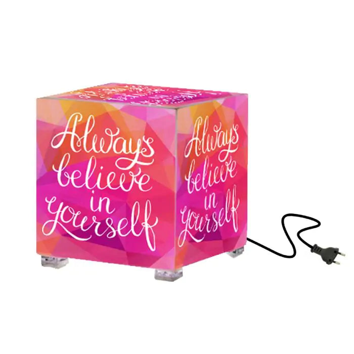 Believe In Yourself Cubelit Mini Lamp