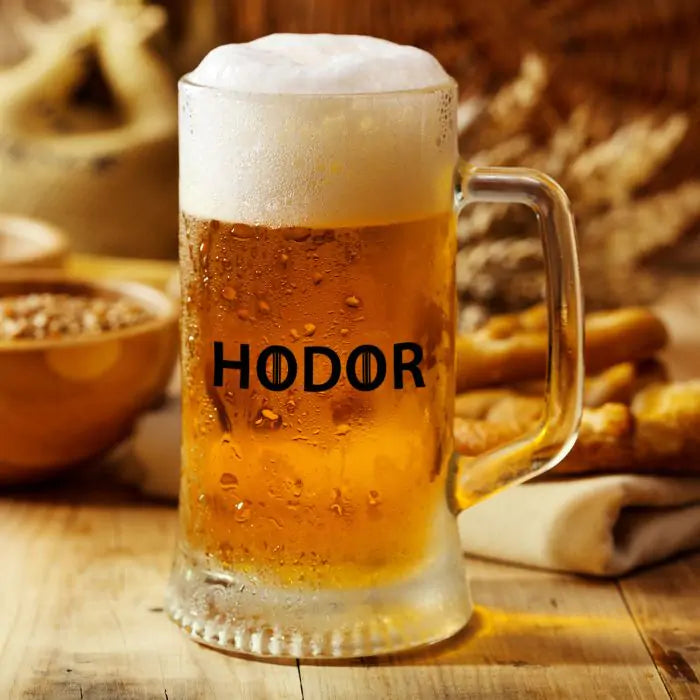 Hodor Beer Mug 600ml - Beer Lover Gift