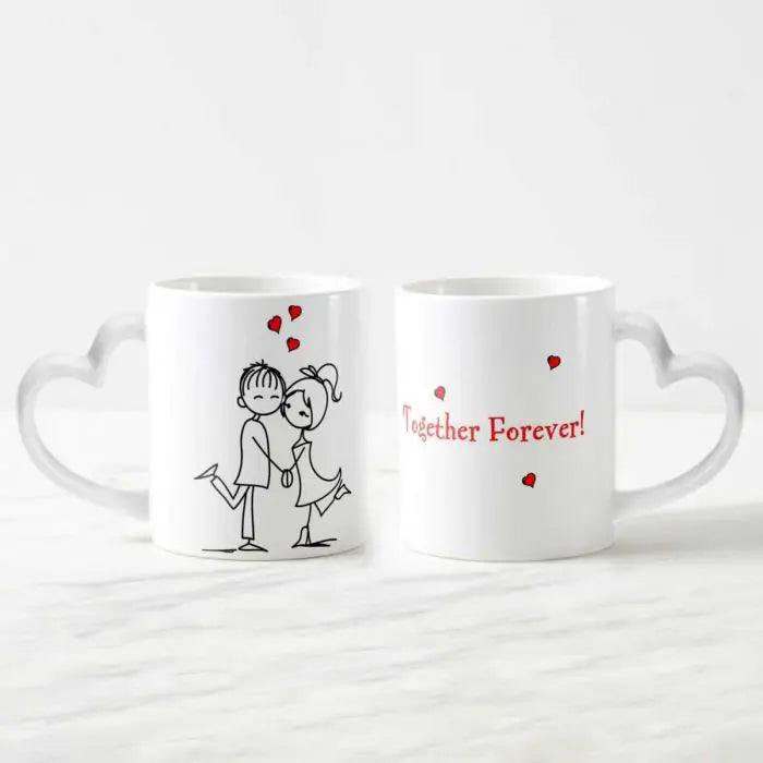 Together Forever Heart Shape Ceramic Mug