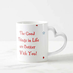 Better With You Heart Shape Ceramic Mug