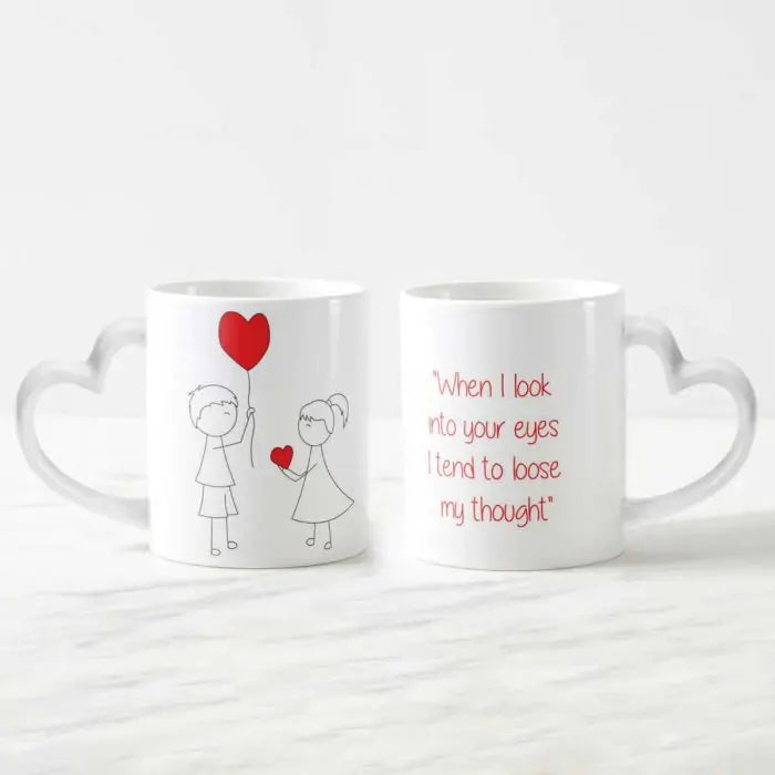 When I Look Heart Shape Ceramic Mug