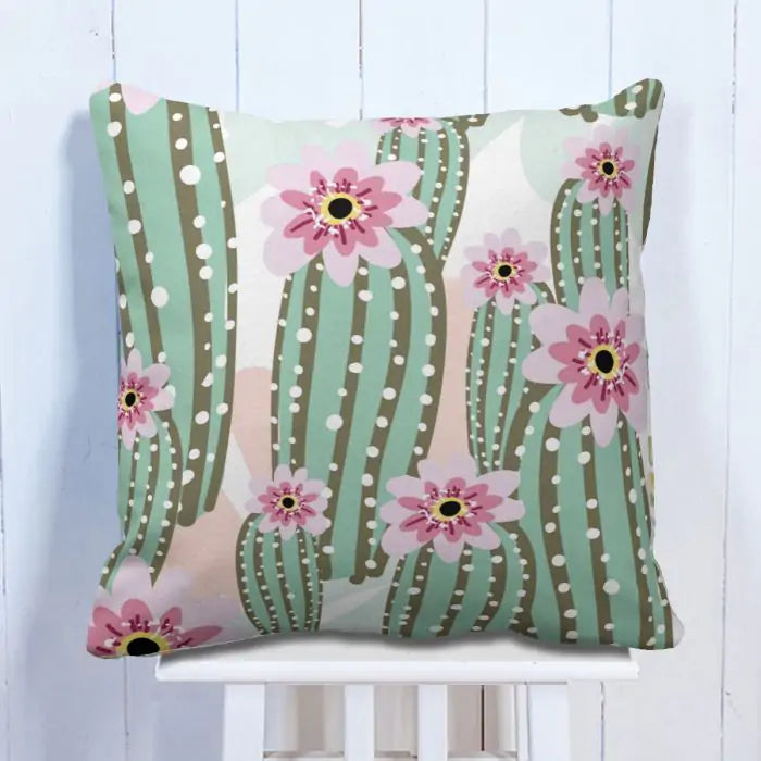 Floral Cactai  Cushion