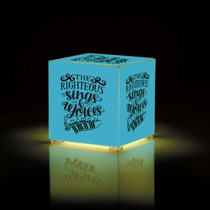 The Righteous Sings Cube Lamp