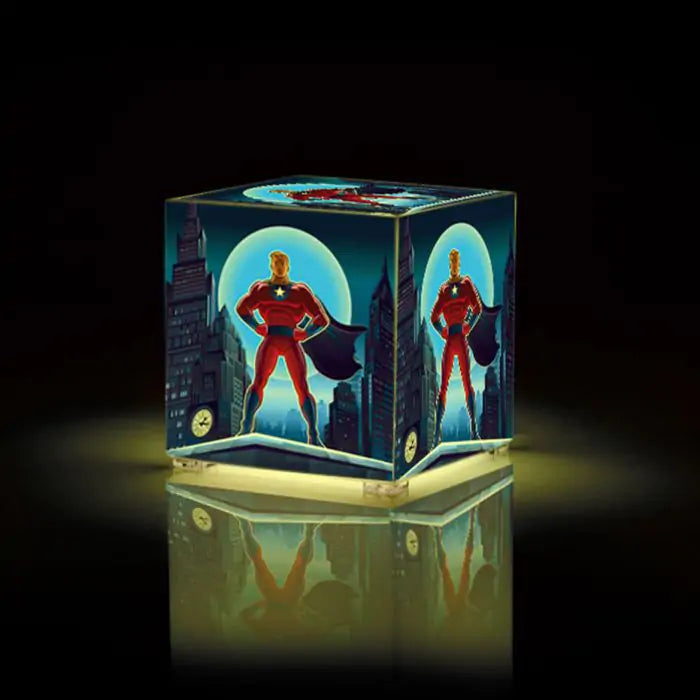 We Love Superhero Cube Lamp