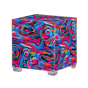 Colour Swirl Cube Lamp