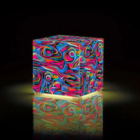 Colour Swirl Cube Lamp