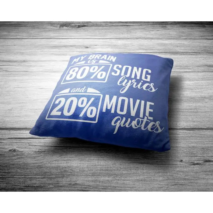 My Brain Is 80% Song Lyrics Cushion