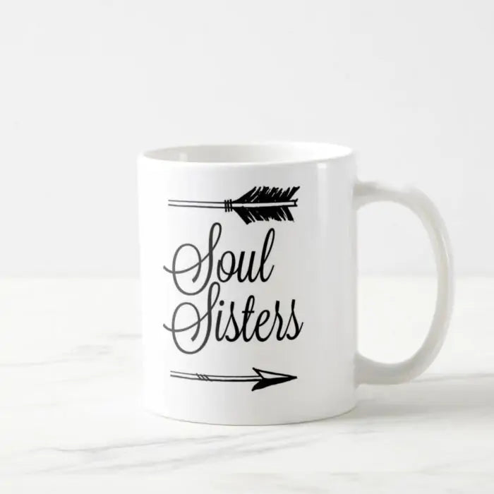 Set Of 2 Soul Sisters Coffee Mugs