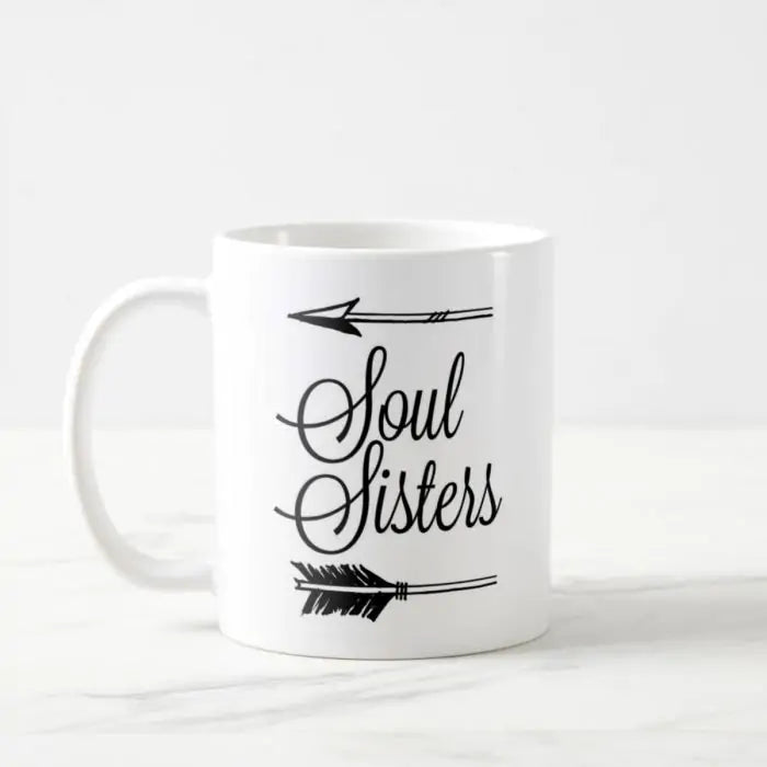 Set Of 2 Soul Sisters Coffee Mugs