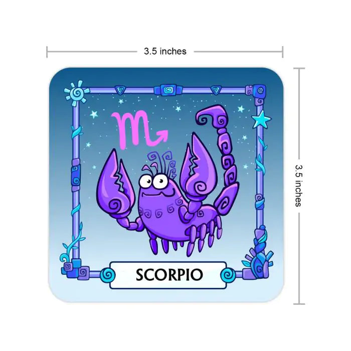 Scorpio  Coaster  Set of  4