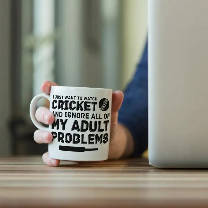 Just Want To Watch Cricket Coffee Mug