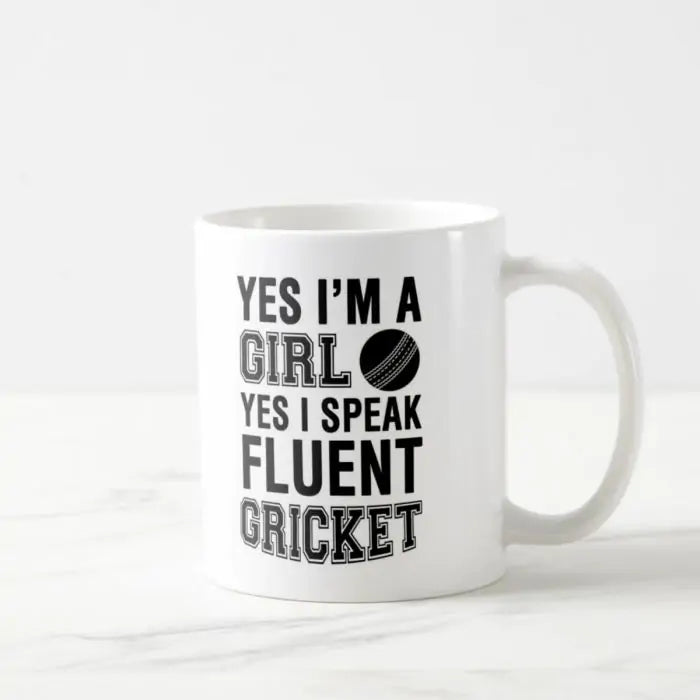 Speak Fluent Cricket Coffee Mug
